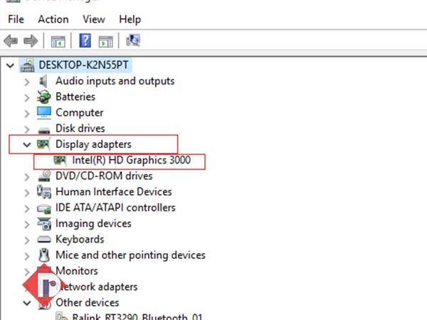 Click on ‘Display Adapters’ option and then, click right on your graphic card