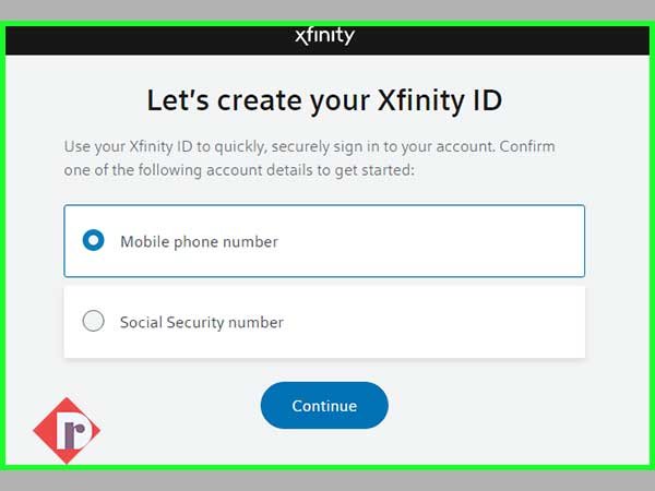 Provide either your ‘Mobile Number’ or ‘Social Security Number’ and hit the ‘Continue’ button