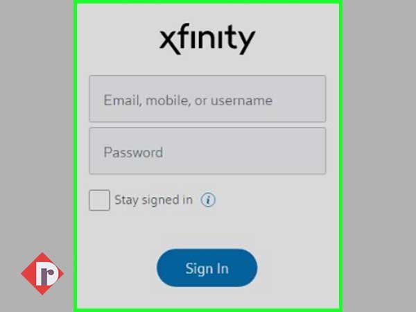 Enter the ‘Comcast Xfinity ID/Username and Password’ onto the Comcast sign-in webpage and click on the ‘Sign In’ button