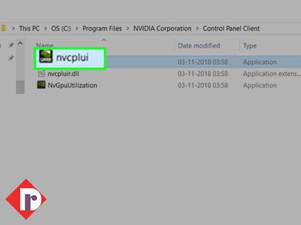 In the Control Panel Client folder, right-click on ‘nvcplui’ file and select ‘Run as administrator’ option