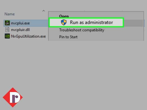 select ‘Run as administrator’ option