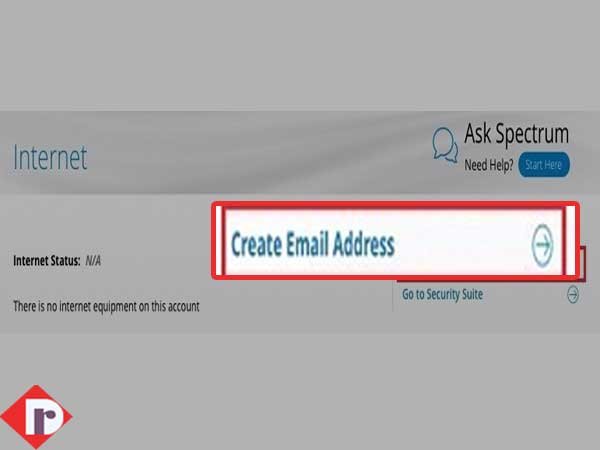 Choose ‘Create Email Address’ option