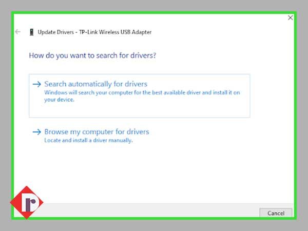 Select ‘Search automatically for drivers’ link