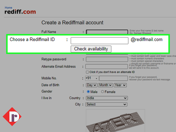 rediffmail ID