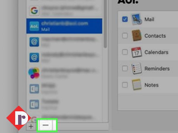 Remove AOL account from the Mail app.