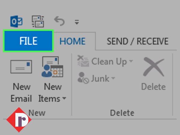 Click on ‘File’ menu