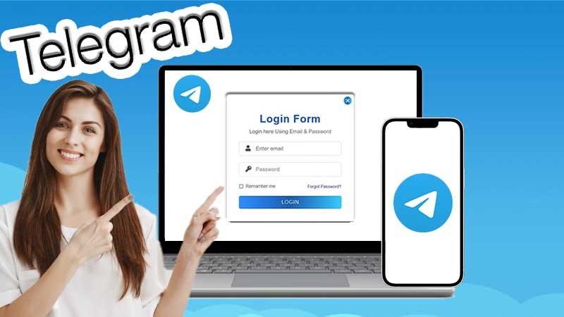 log in to telegram