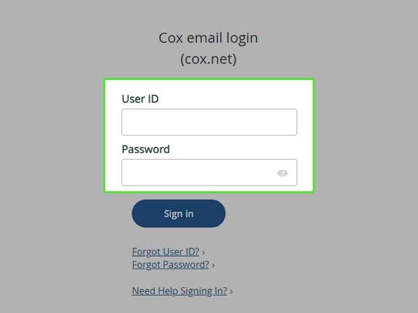 Enter your username and password.