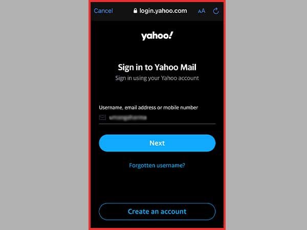 Yahoo Sign-In