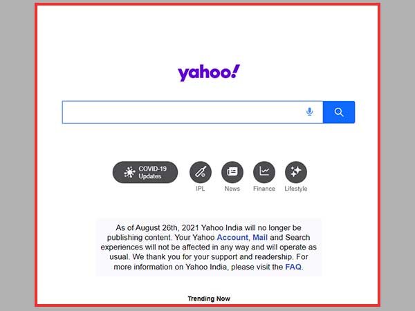 Yahoo Webpage