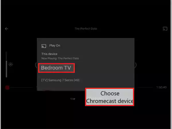 choosing chromecast device