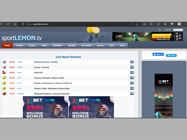 SportLemon Website